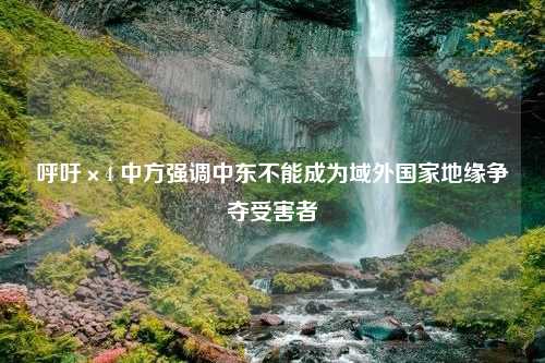 呼吁×4 中方强调中东不能成为域外国家地缘争夺受害者