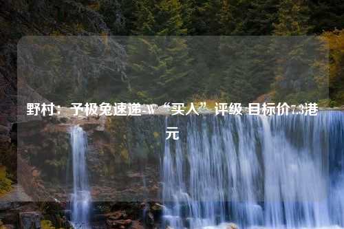 野村：予极兔速递-W“买入”评级 目标价7.3港元