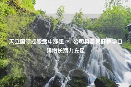 天立国际控股盘中涨超17% 公司具备良好教学口碑增长潜力充足