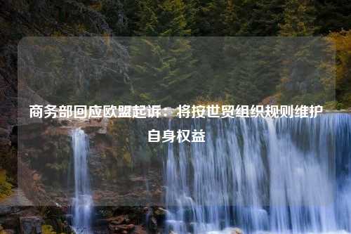 商务部回应欧盟起诉：将按世贸组织规则维护自身权益