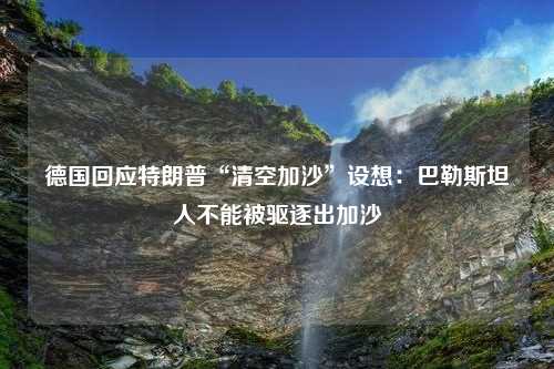 德国回应特朗普“清空加沙”设想：巴勒斯坦人不能被驱逐出加沙