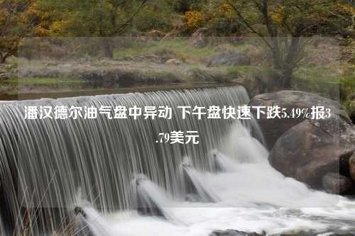 潘汉德尔油气盘中异动 下午盘快速下跌5.49%报3.79美元