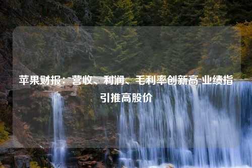 苹果财报：营收、利润、毛利率创新高 业绩指引推高股价