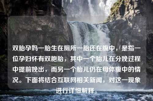 双胎孕妈一胎生在厕所一胎还在腹中，是指一位孕妇怀有双胞胎，其中一个胎儿在分娩过程中提前娩出，而另一个胎儿仍在母体腹中的情况。下面将结合互联网相关新闻，对这一现象进行详细解释。